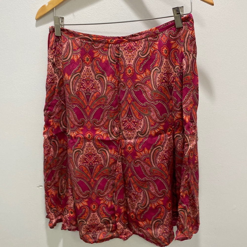 Ann Taylor silk paisley skirt size 6